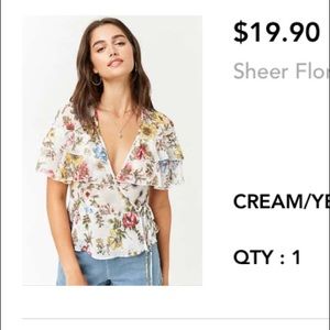 Floral flowy top